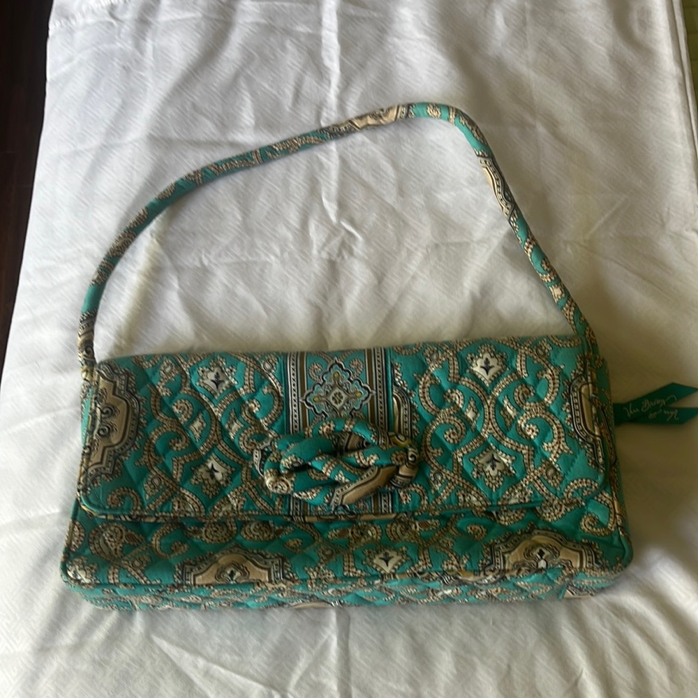 Vera Bradley Totally Turquoise Large Clutch